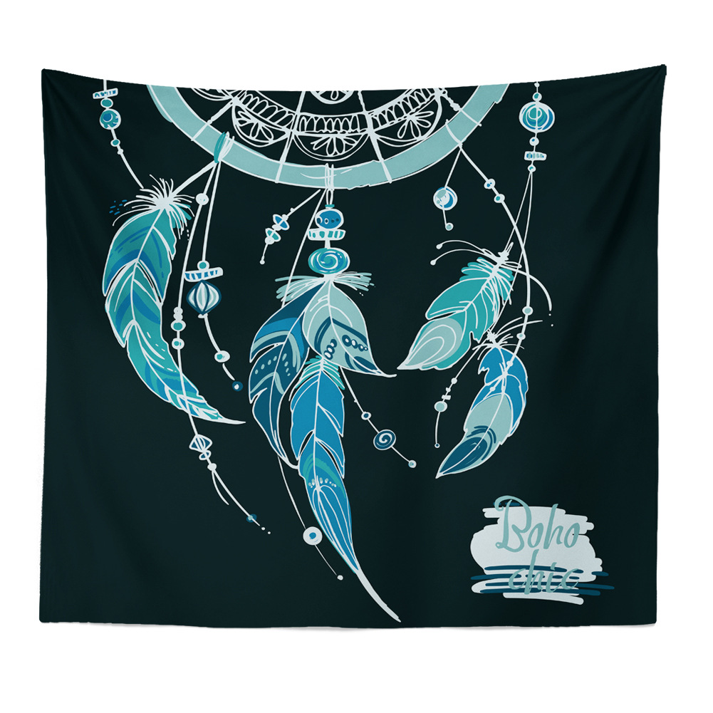 (2개) 아마존 폭발 보헤미안 스타 시리즈 홈 태피스트리 태피스트리 소파 배경 천 태피스트리 슈팅 커튼