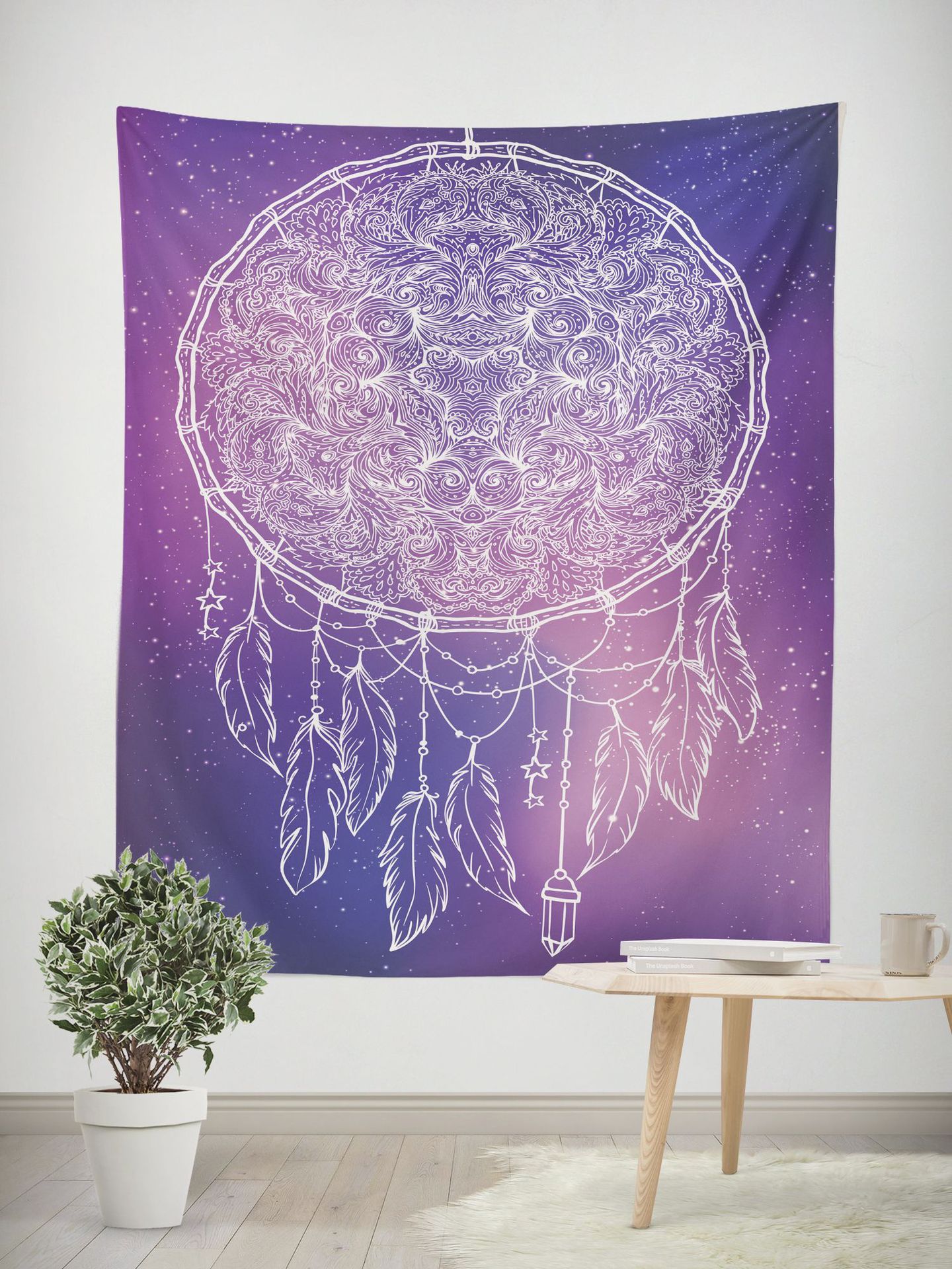 (2개) 아마존 폭발 보헤미안 스타 시리즈 홈 태피스트리 태피스트리 소파 배경 천 태피스트리 슈팅 커튼