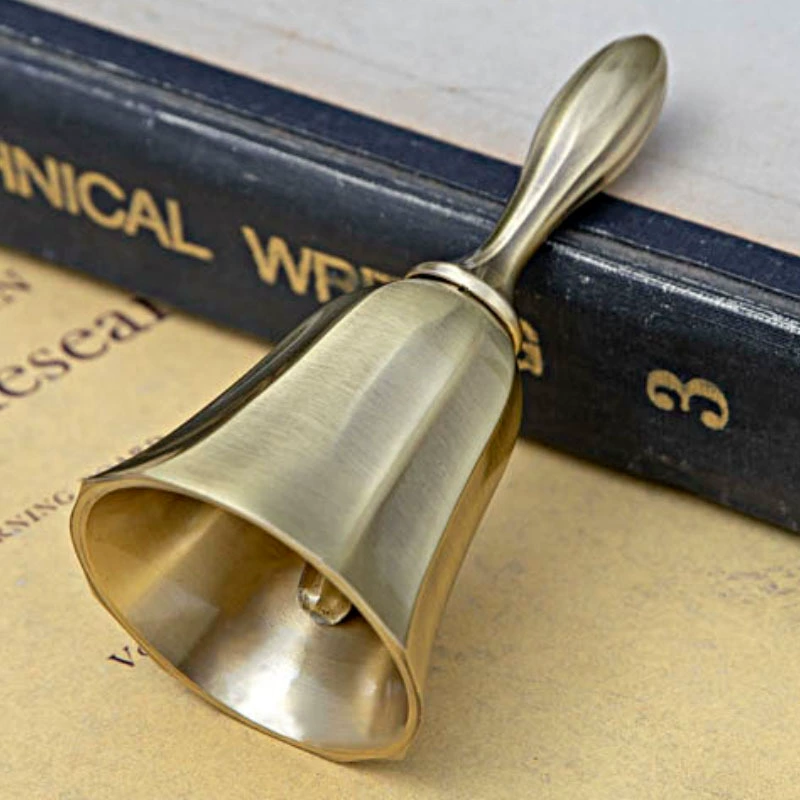 Metal bell bar restaurant Bar bell passed rumor bell table bell bell bell bell -shaped retro hand ripping bell