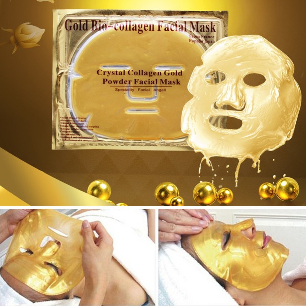 Máscara de oro 24K elevación transfronteriza colágeno máscara de oro fábrica en stock al por mayor