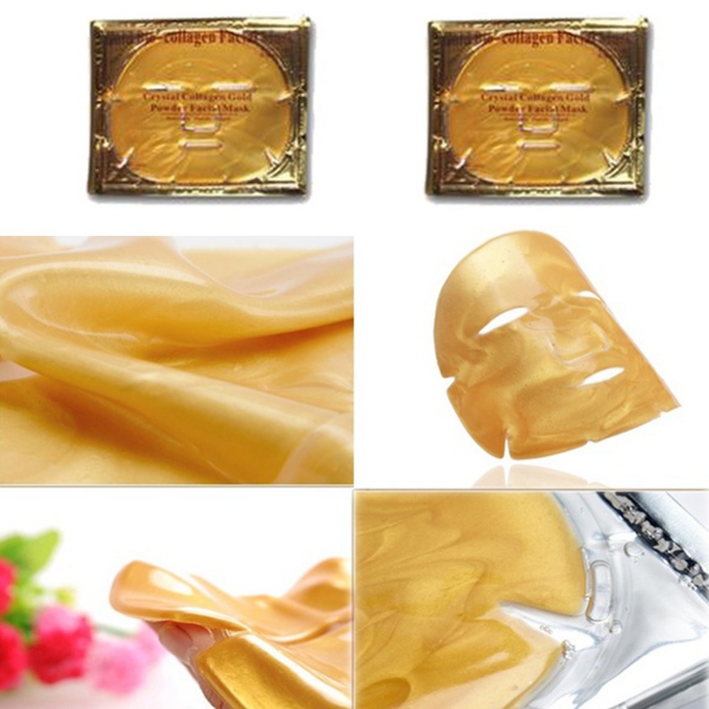 Máscara de oro 24K elevación transfronteriza colágeno máscara de oro fábrica en stock al por mayor