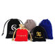 in stock Velvet Bag Bundle Pocket Black Jewelry Bag Jewelry Gift Logo Packaging Drawstring Stamp Velvet Bag