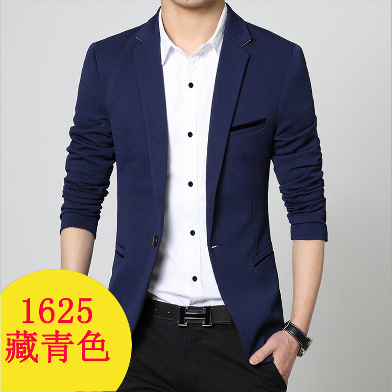 Primavera y otoño nuevo pequeño traje de estilo coreano de los hombres traje slim fit hombres jóvenes más tamaño traje chaqueta tendencia de negocios