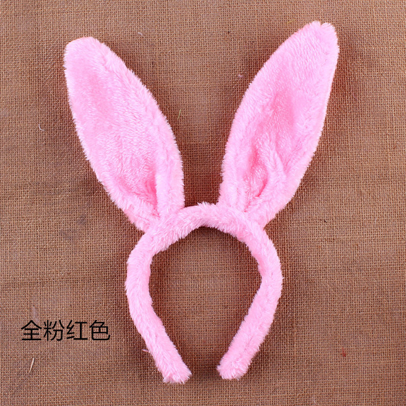 Rendimiento de dibujos animados animal tocado pequeño conejo blanco oído tocado diadema conejo oreja conejito chica