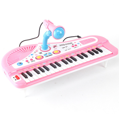 Cross-border foreign trade children's educational early education 37-key children's electronic keyboard with microphone girl music piano music piano