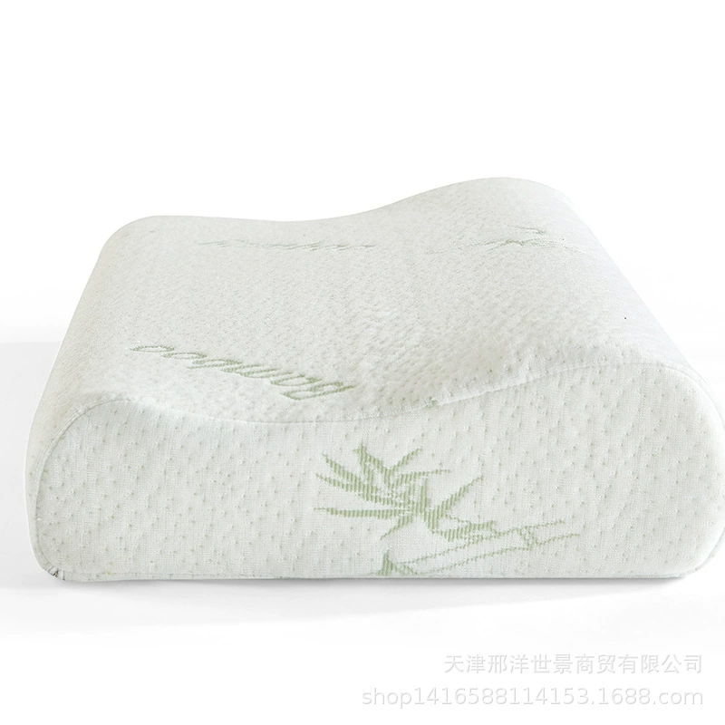 Memory cotton wave pillow, cervical support, multi-size & cover options 40×25–40×60 cm
