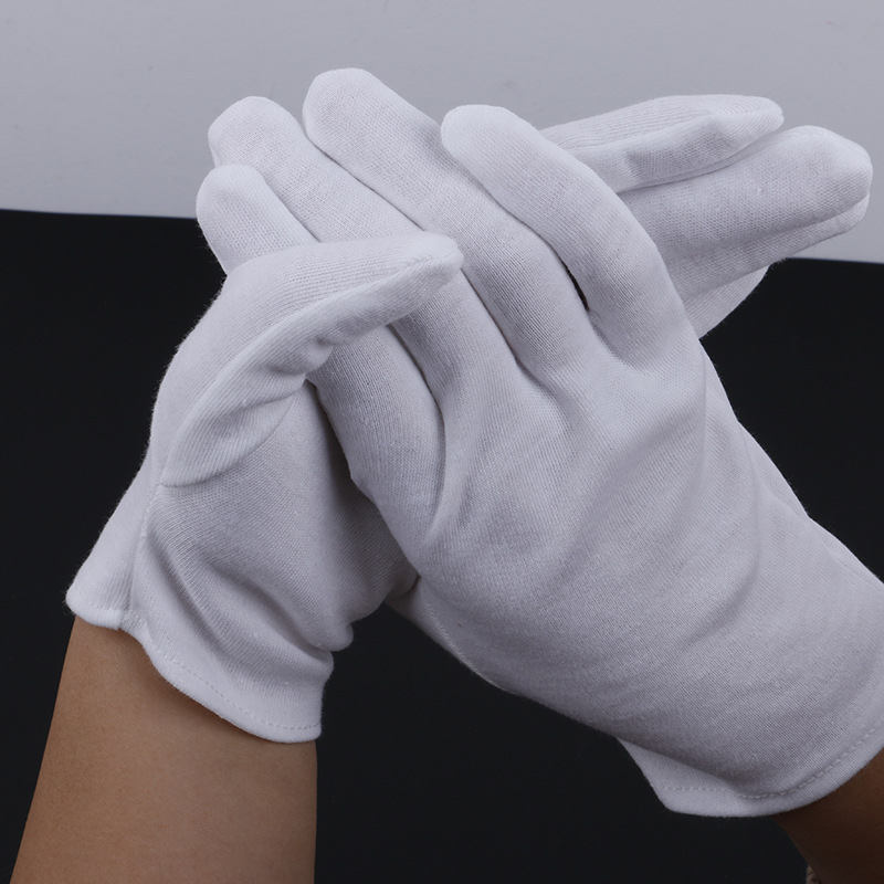 厂家销售棉毛作业手套电子行业使用劳保手套棉质加厚加大