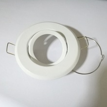 猫眼灯支架 led射灯支架 led灯杯面环可调角度MR11灯架送插头白色