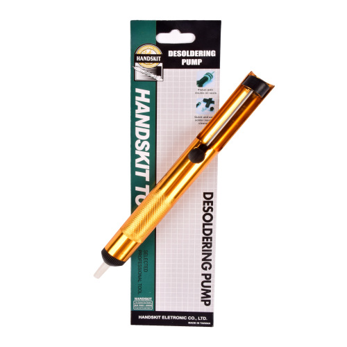 Manufacturer's large all-plastic desoldering device. Powerful manual desoldering device. Various styles of desoldering tools are available.