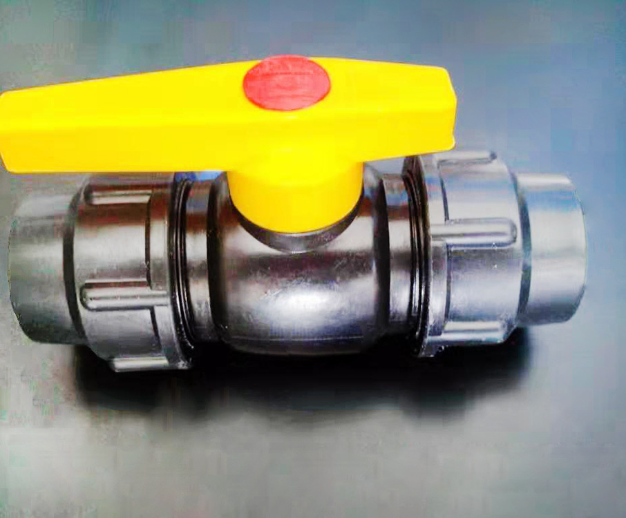 PE双活接钢芯球阀 活接阀门 自来水管PE阀门