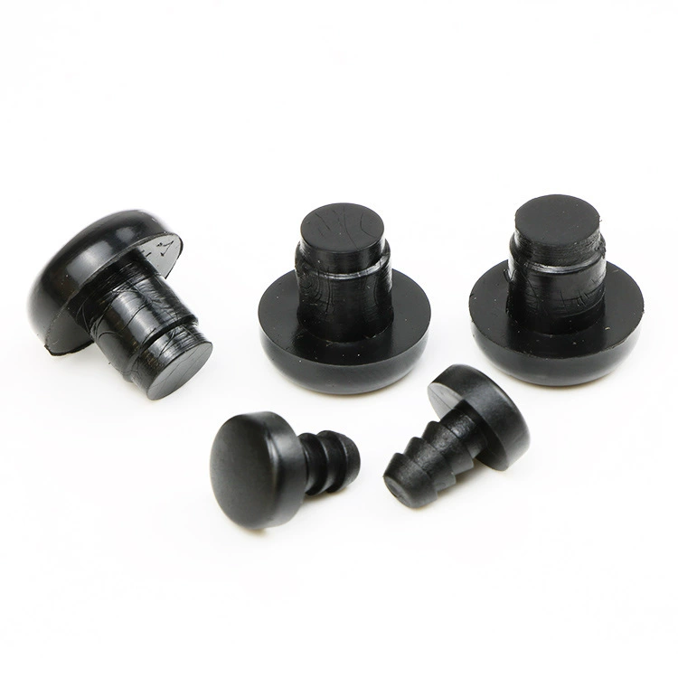 Оптовая силиконовая Заглушка с отверстием для винта T-образный ПВХ пластиковый штекер для ног, термостойкая силиконовая заглушка для защиты от столкновений