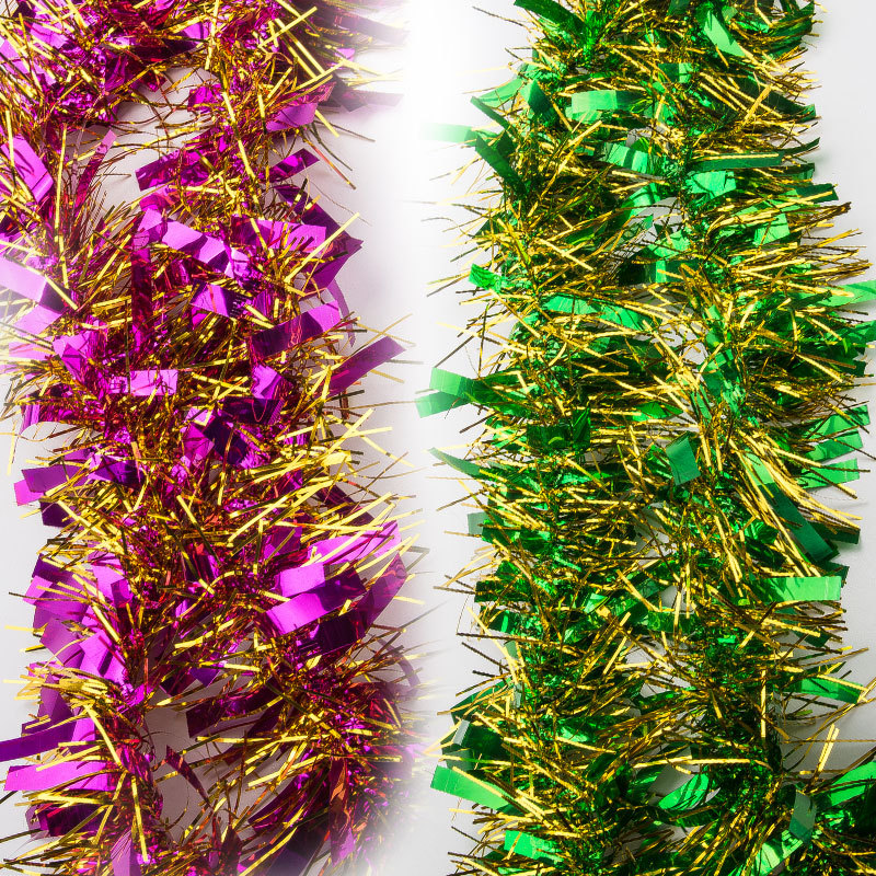 Suministros de boda celebración vacaciones árbol de Navidad decoración cumpleaños lana raya tira de color Guirnalda cinta Navidad festivo