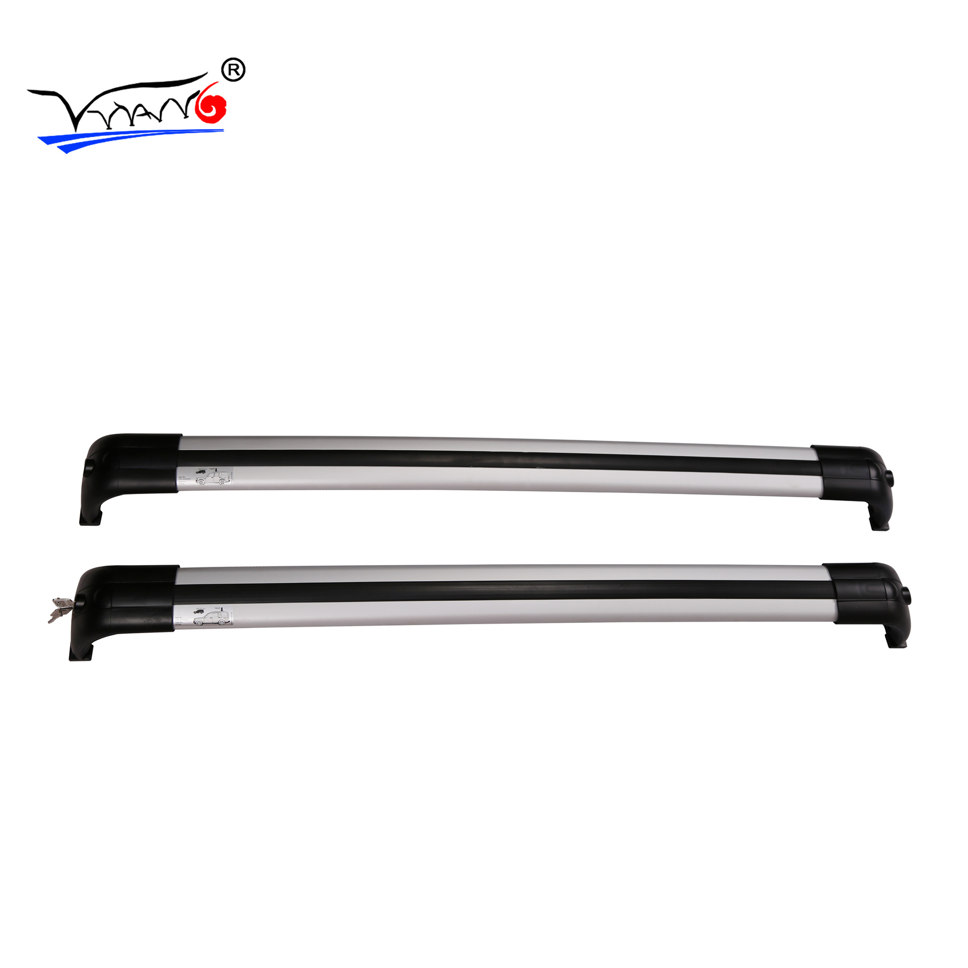 适用于路虎发现3/4横杆车顶架专用铝合金