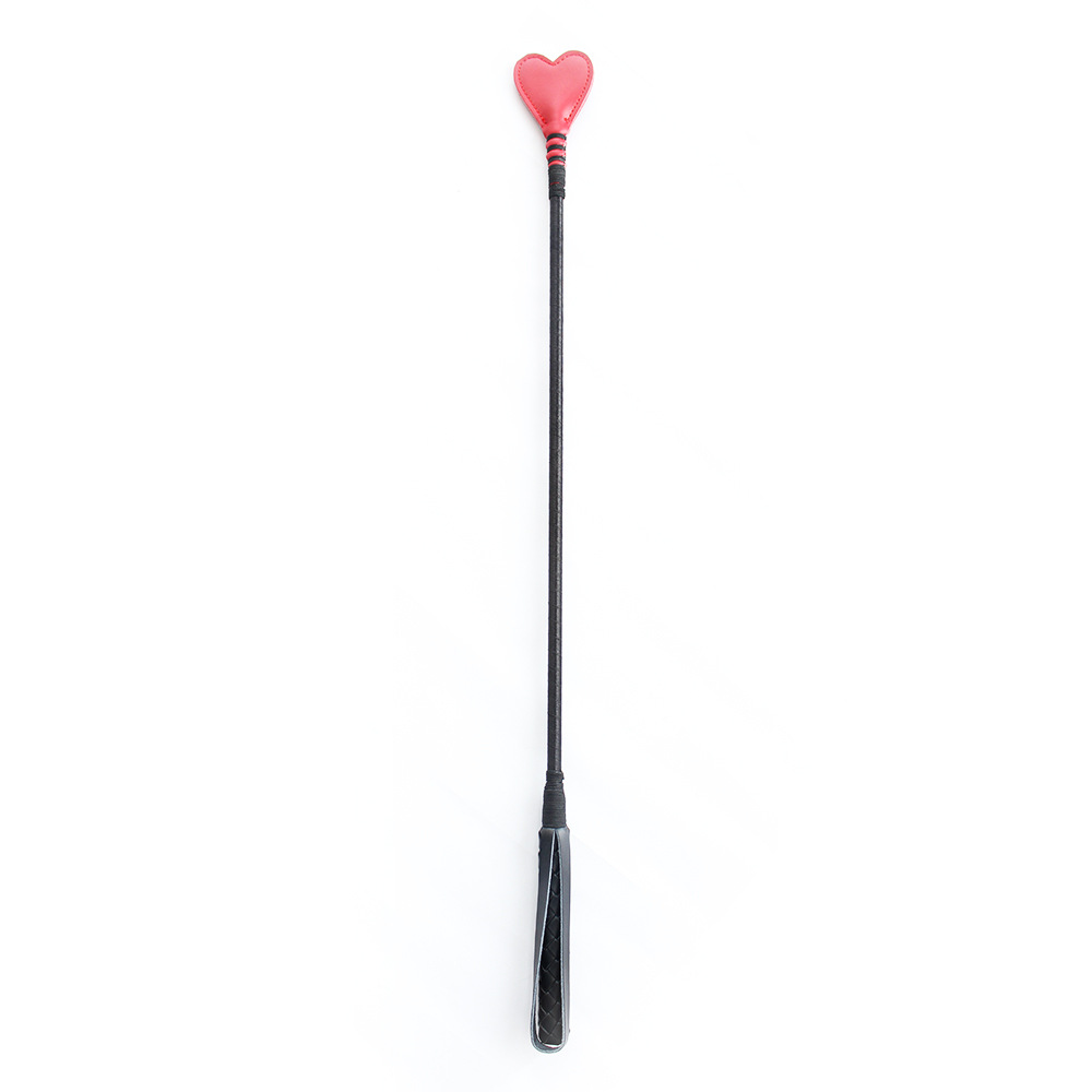 Tienda de fábrica al por mayor juguetes sexuales raqueta de látigo en forma de corazón raqueta de mano de corazón de melocotón en forma de corazón mango tejido látigo ecuestre image 2