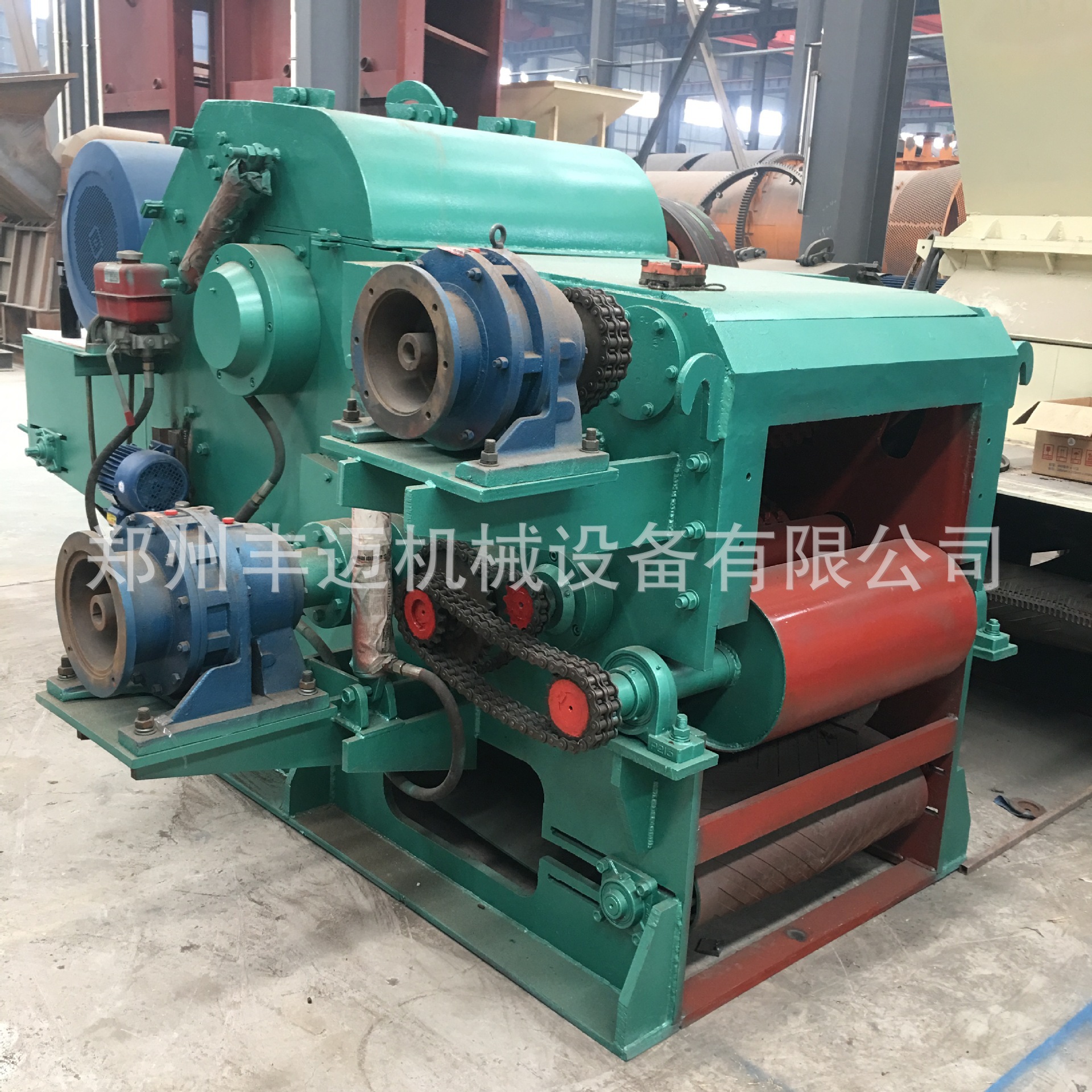 大型木材场鼓式削片机 移动型原木削片机 全自动废旧木料切片机