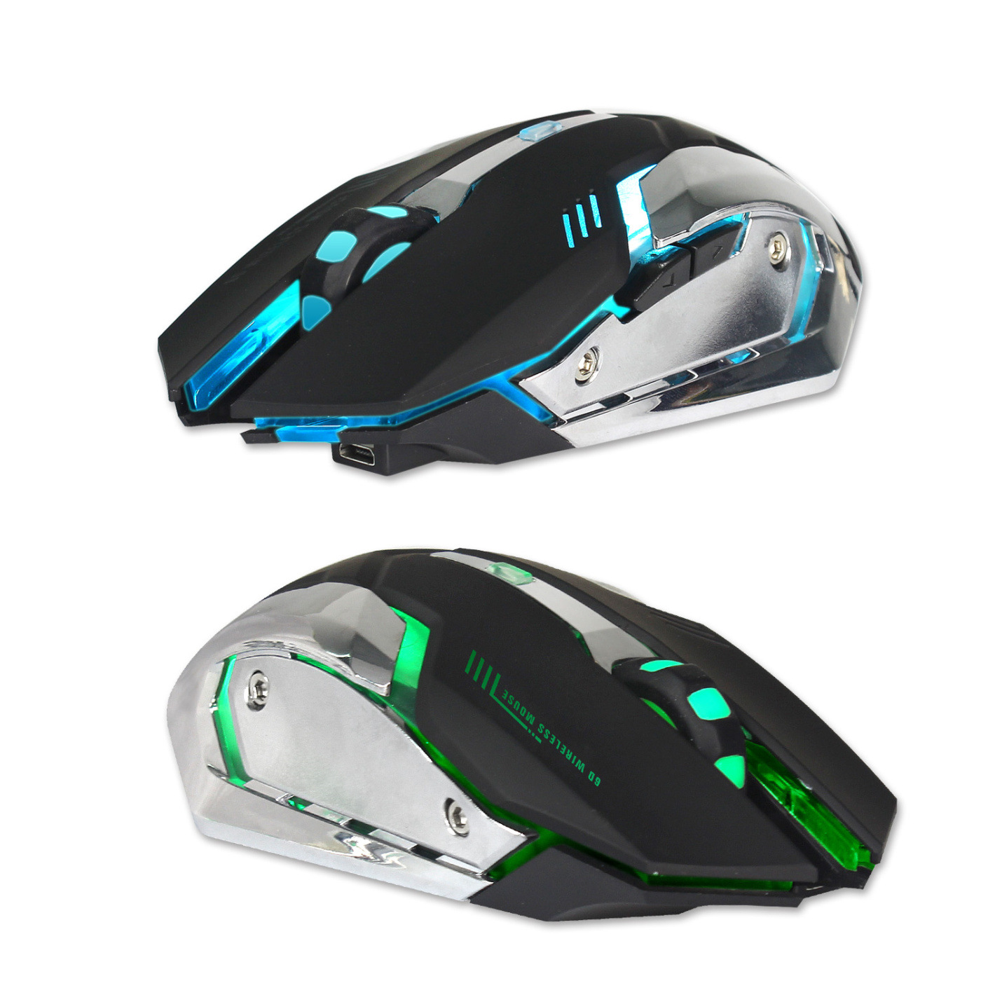 Wireless Gaming Mouse With Colorful Led Lights And Rechargeable Battery_voghion.com