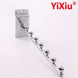 易秀厂家批发 超市货架挂钩 服装店展示挂钩 不锈钢排钩 8厘7珠
