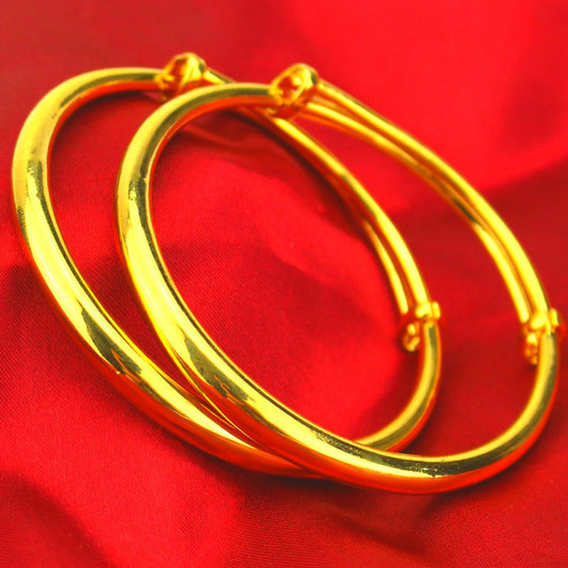 Brass gold-plated bracelet Vietnam gold imitation gold 24k gold-plated bracelet factory direct push-pull star bracelet