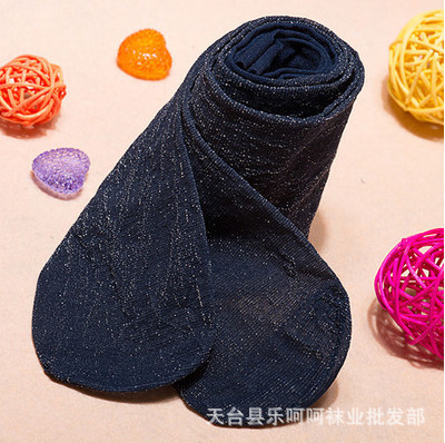 네이비 + 실버 실크