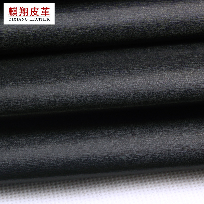 厂家直销 牙签纹pu皮革人造革面料箱包皮带革沙发皮料0.7mm厚现货