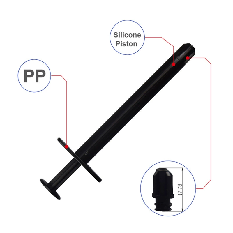 Высококачественный черный шприц, светонепроницаемый шприц для наполнения, смоляная трубка, большая скидка, шприц 2 мл.