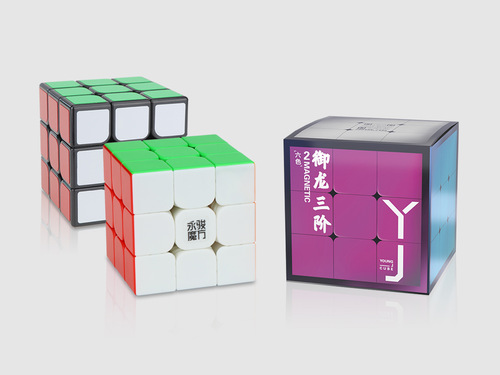 Yongjun Yulong Level 3 2M Yulong 2M3 Level Magnetic Rubik's Cube Color Professional Smooth Competition Educational Toy