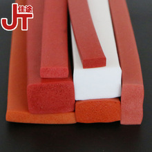 厂价 柜形条平板扁条密封条 硅胶方条彩色高温防撞发泡海绵橡胶垫
