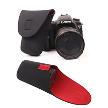 厂家货源批发红黑镜头袋 3mm潜水料镜头筒单反相机镜头套