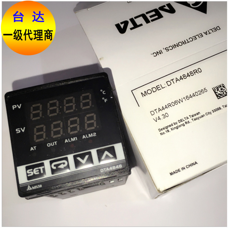 Delta thermostat DTK4848R12 LCD display relay output, 2-way alarm; RS485 communication in stock