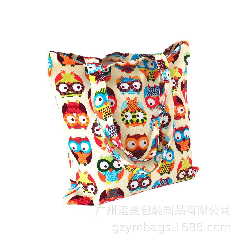 厂家专定 彩印帆布袋创意广告环保棉布袋 学生休闲购物帆布袋