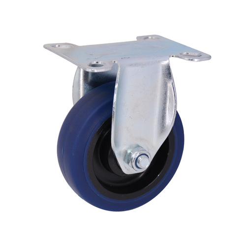 Vector wheelbarrow push cart, 4-inch and 5-inch polyurethane PU, restaurant noise reduction, wear-resistant industrial casters, flat plate trolley