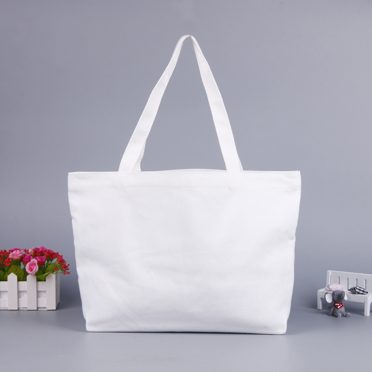 厂家手提购物袋空白印花时尚帆布袋环保棉布袋印刷logo