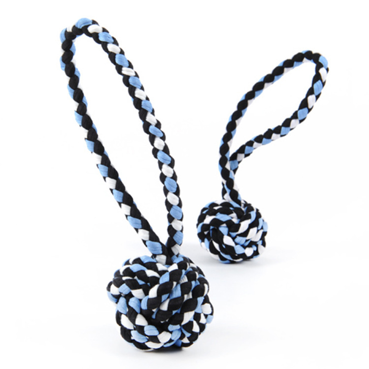 Perro de algodón cuerda de juguete mascota molar mordedura nudo cuerda ventilación juguete Huayuan suministros para mascotas en stock al por mayor