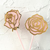 Baked cake decoration of Qixi Valentine's Day Rose Yayli Responses Couple Wedding Love Dress Plug -in