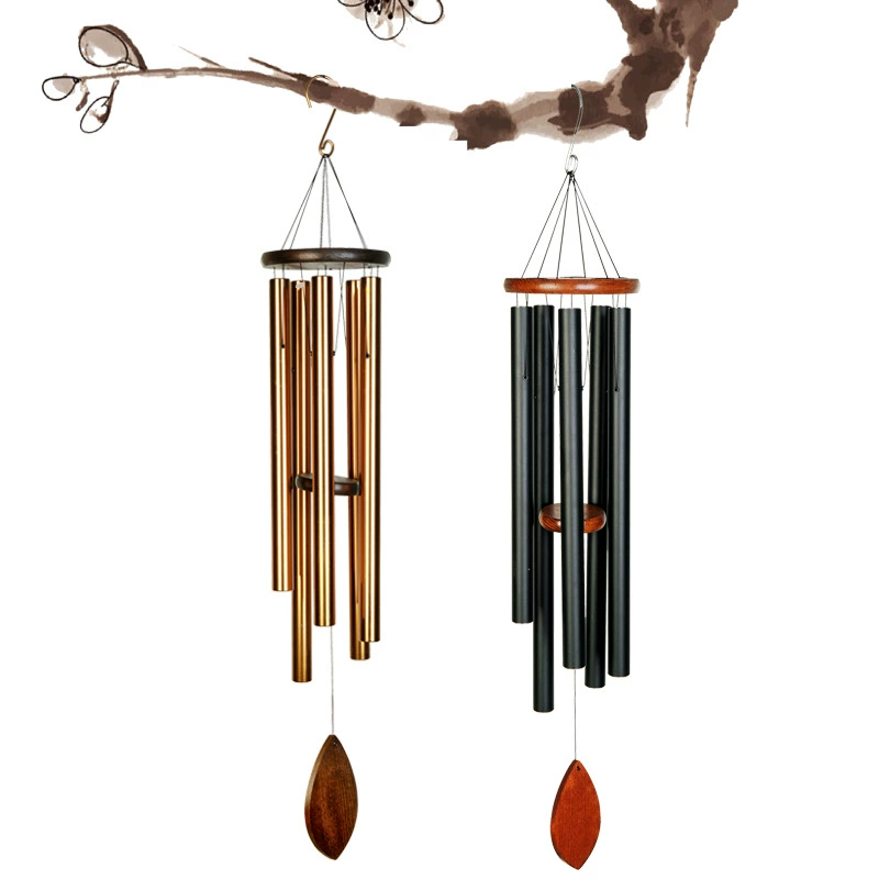 36 дюймов музыкальная металлическая алюминиевая трубка креативная японская иена деревянный колокольчик Висячие дверные украшения на открытом воздухе украшения для двора