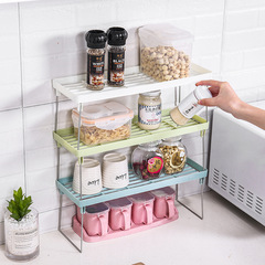 A2705 Kitchen Spice Rack, Wall-Mounted Plastic Spice Storage Shelf, Standalone Spice Organizer, Condiment Rack, Spice Rack Stand