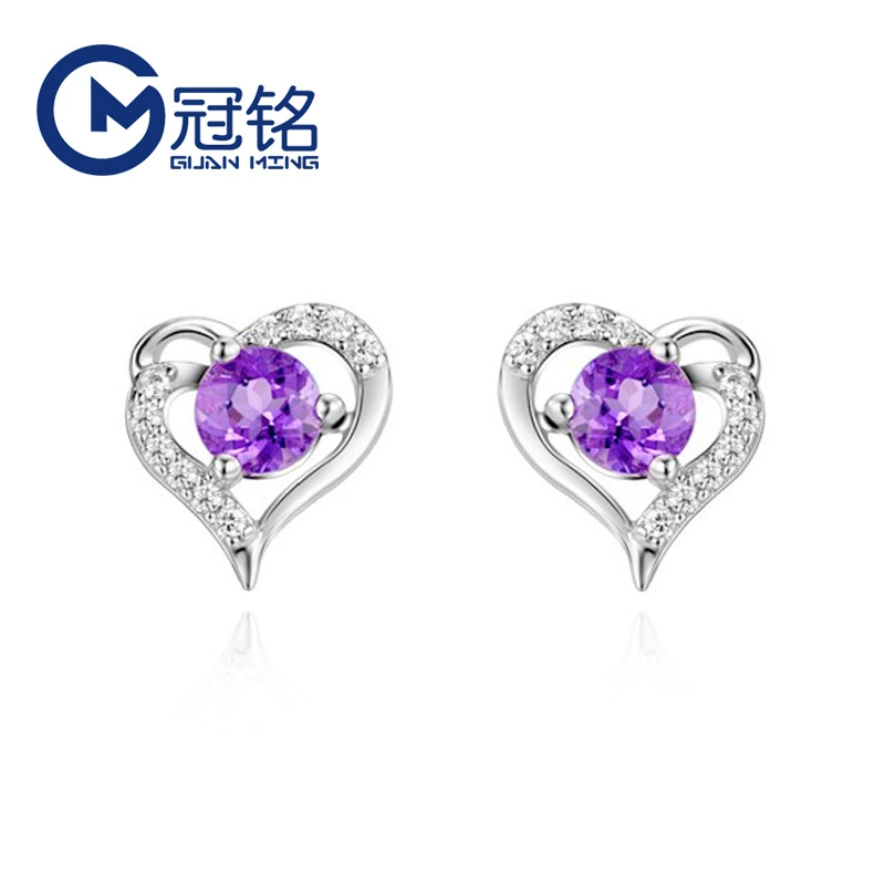 Серьги сердце, модный аксессуар, стиль корея, серебро 925 образец, корейский стиль