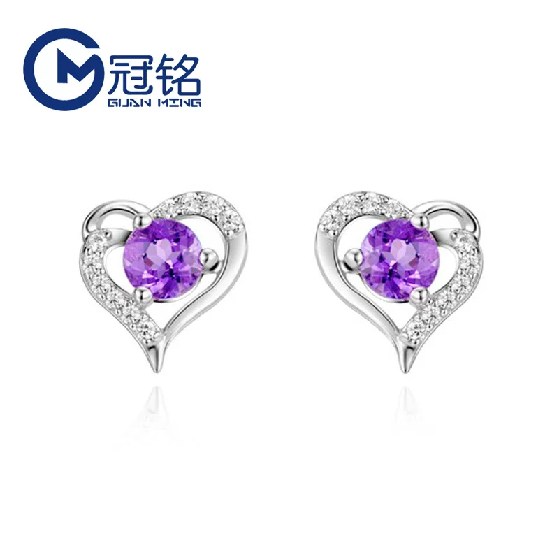 Серьги сердце, модный аксессуар, стиль корея, серебро 925 образец, корейский стиль