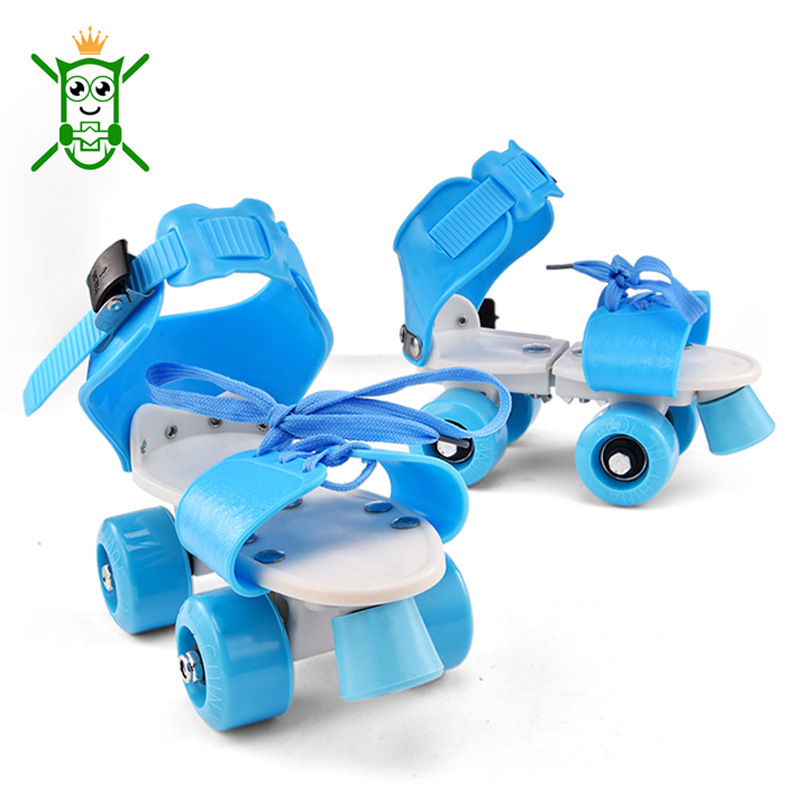 Children's adjustable roller skates double-row roller skates simple four-wheel roller skates heelloom shoes walking shoes factory direct sales Children's adjustable roller skates double-row roller skates simple four-wheel roller skates heelloom shoes walking shoes factory direct sales