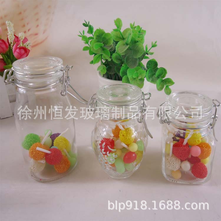 厂家直销100ml糖果玻璃罐 手工糖罐 小号玻璃密封罐 水果糖瓶批发