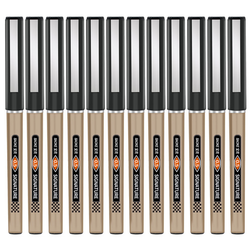 Baoke BK111 straight liquid signature pen printable LOGO advertising gel pen 0.5MM needle tip water-based pen