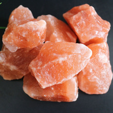 喜马拉雅红盐块3-5cm水晶盐块 红色盐块 盐碎石 盐毛石汗蒸房岩盘