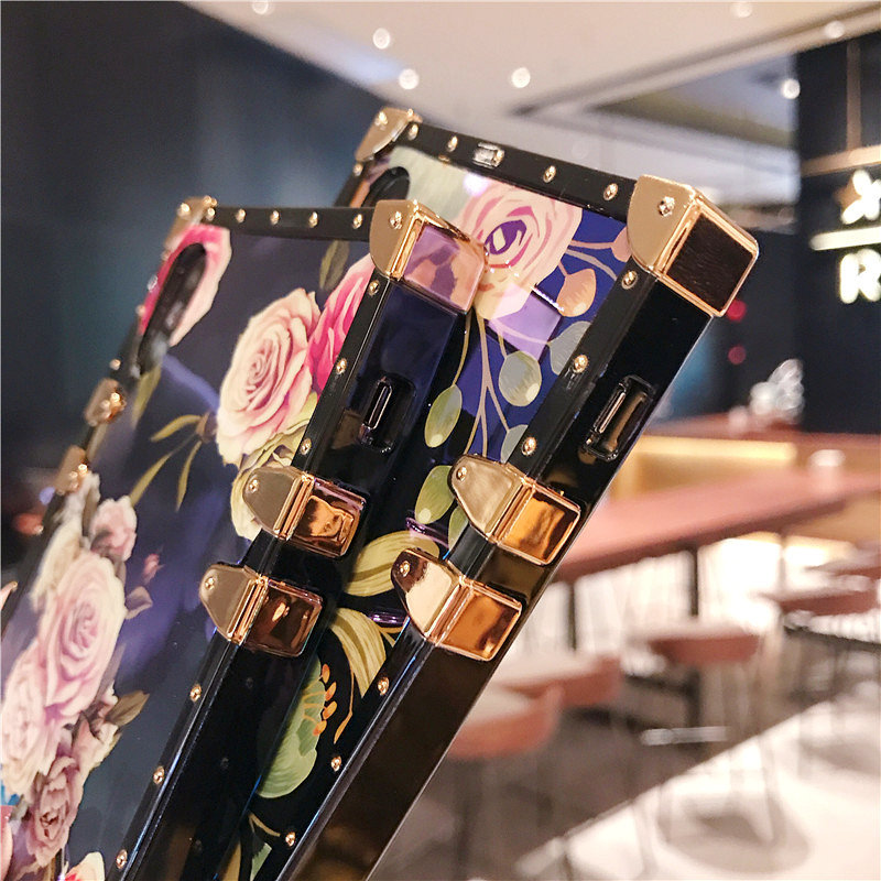 Stylish Blue Ray Floral Phone Case For Iphone And Samsung Models_voghion.com