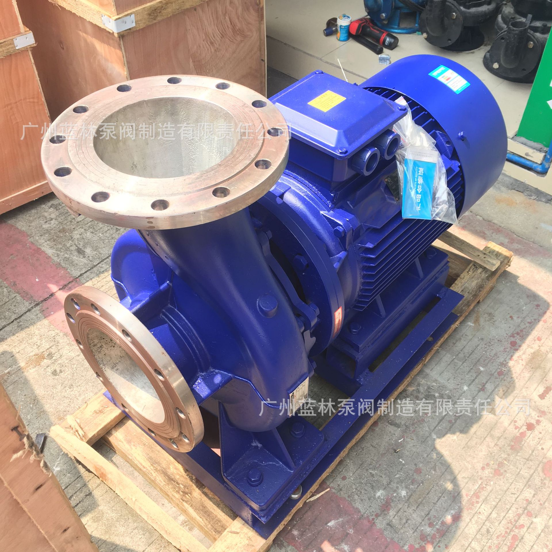 卧式管道离心泵 ISWB125-200防爆卧式管道泵