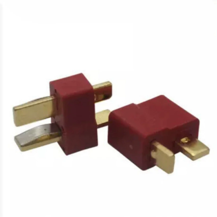 Обычный T-тип штекер T-plug для радиоуправляемого модели самолета аккумуляторной батареи питания литиевой батареи мужской и женский разъем