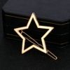 European and American exaggerated triangle moon hair clip 8 -shaped lips, deer head pentagram diamond geometric shape, hairpin