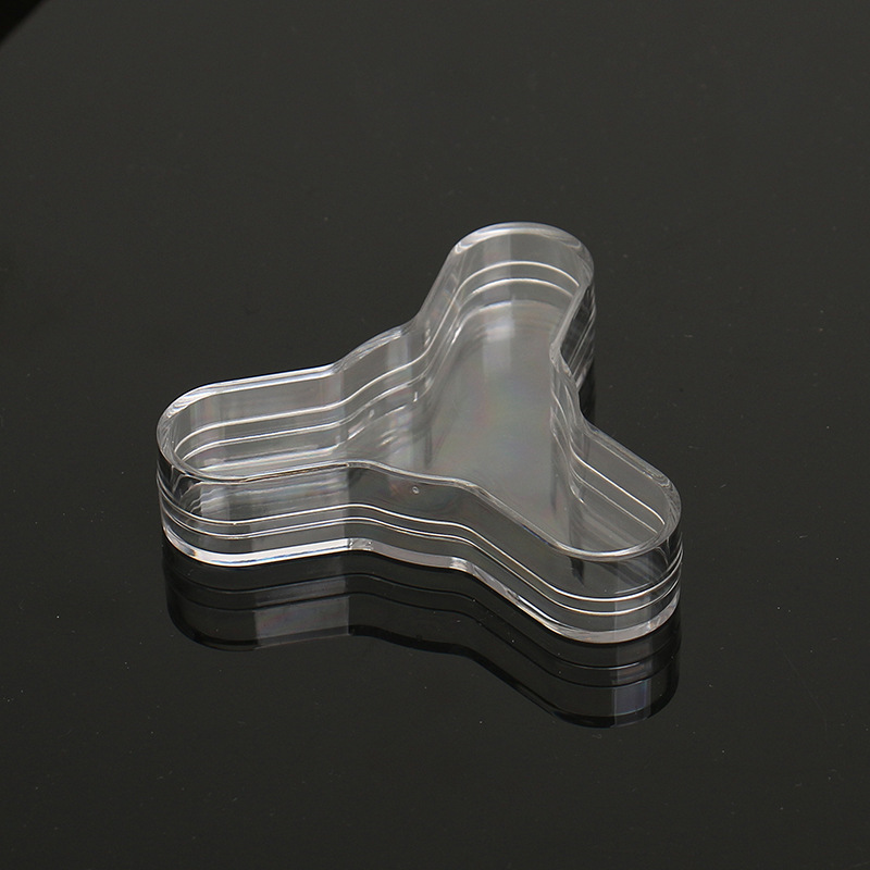 三角陀螺透明包装盒水晶盒玩具包装塑胶盒手指陀螺专用塑料包装盒