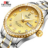 Fashionable quartz waterproof mechanical swiss watch