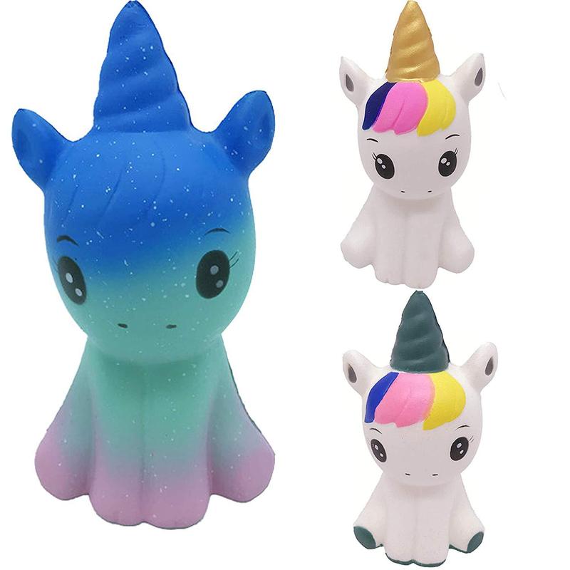 New squishy pu slow rebound beauty unicorn slow rebound toy children's simulation animal model toy