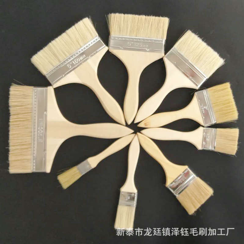 Suit wholesale thickened wooden handle all kinds of paint brush marine industrial brush barbecue brush home decoration tools paint brown brush Suit wholesale thickened wooden handle all kinds of paint brush marine industrial brush barbecue brush home decoration tools paint brown brush